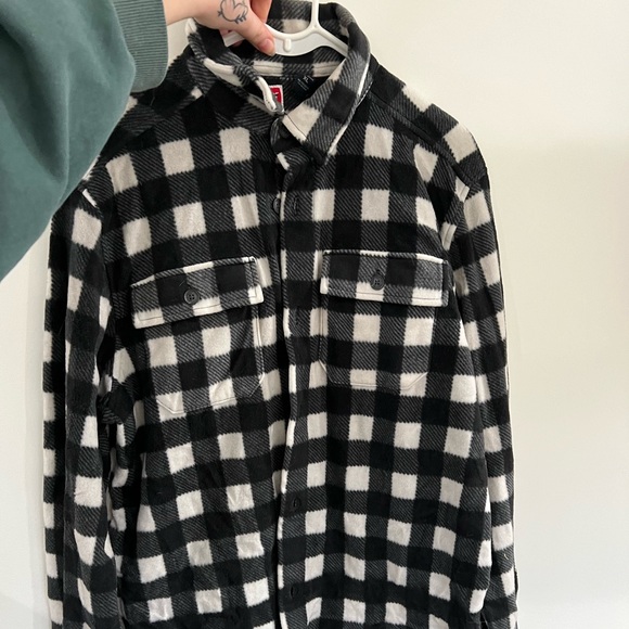 WRANGLER Premium Quality Men’s XL plaid fleece button up flannel - Picture 5 of 6